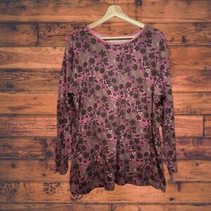 5 for $25🔥ONLY Necessities Pink Long Sleeve Tunic Shirt Large